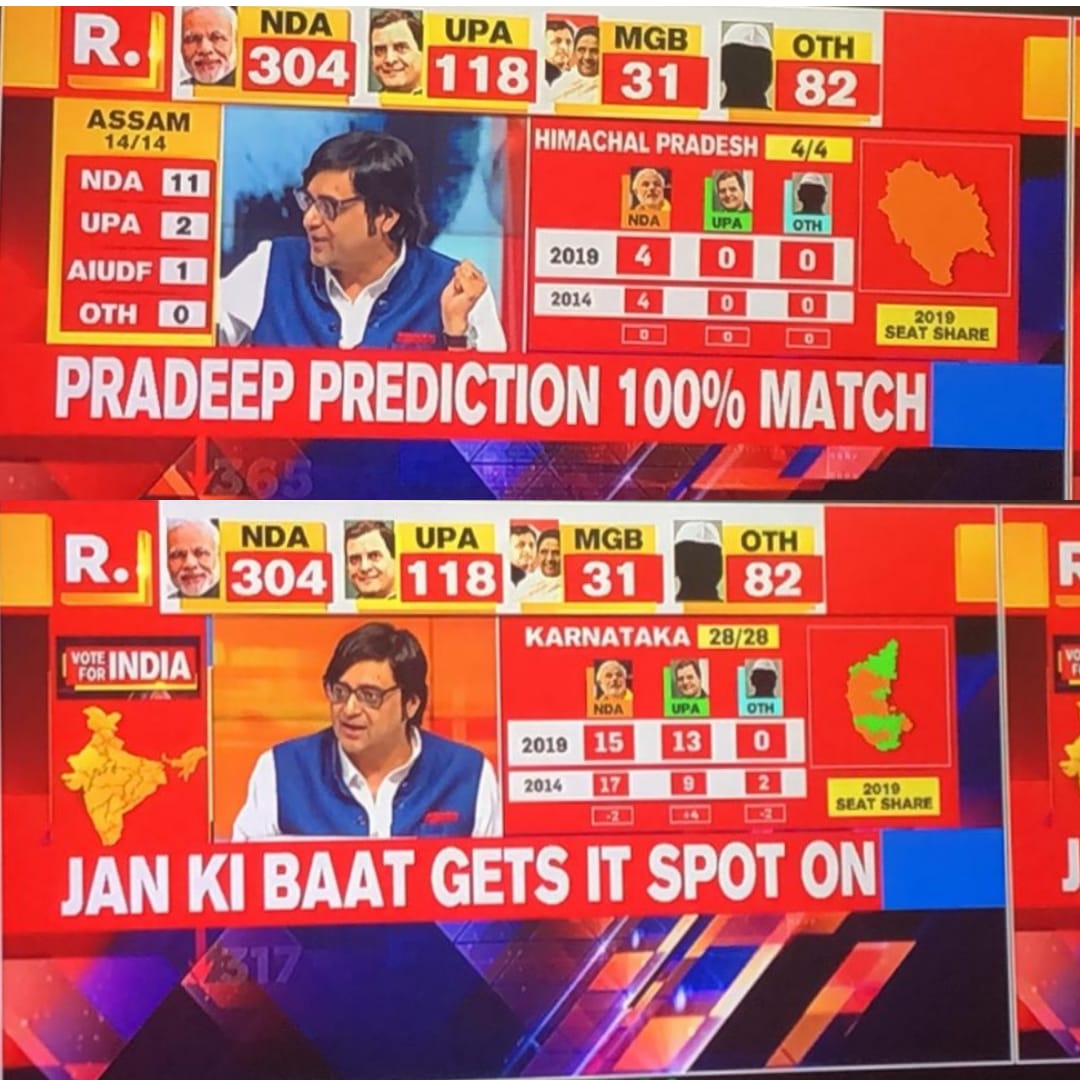 jan ki baat exit poll 2019